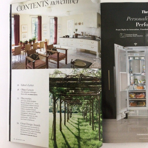 ARCHITECTURAL DIGEST NOVEMBER 2022 NWT - Picture 3 of 7